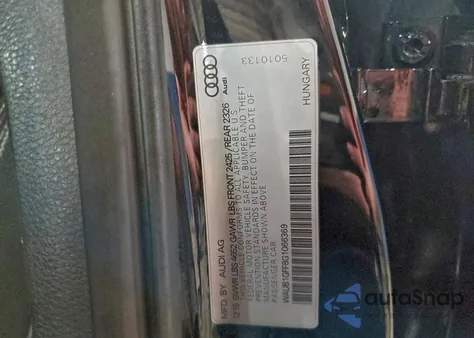 2016 Audi S3 Premium Plus z USA, uszkodzony, nr VIN WAUB1GFF8G1066369